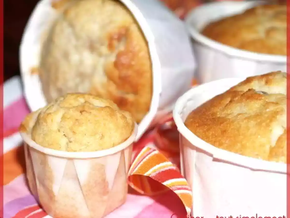 Muffins Banane, Poire et Amandes