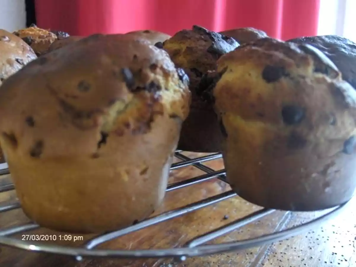 Muffins beurre de cacahuète coeur de nutella