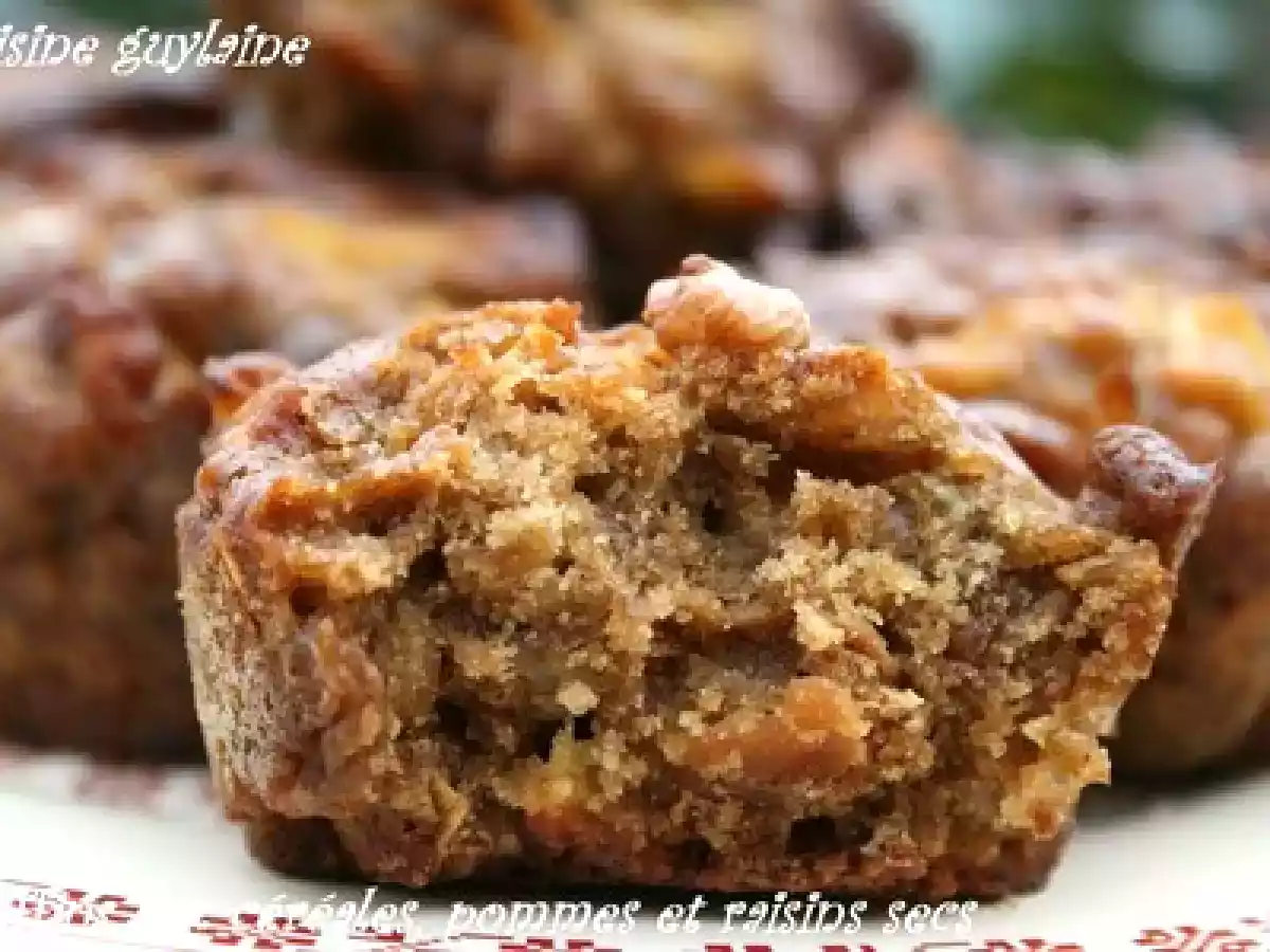 Muffins bio aux céréales, pommes et raisins secs vraiment délicieux ! - photo 4