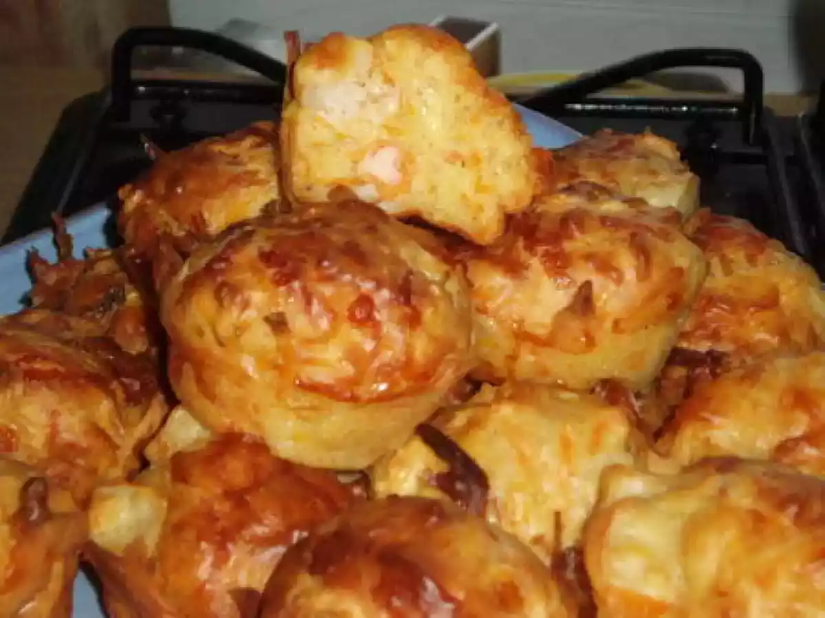 Muffins carottes, surimi, cumin