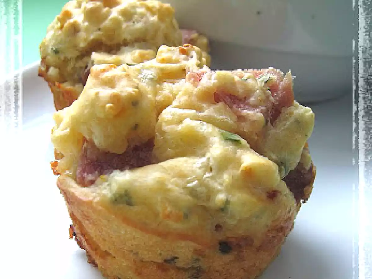 Muffins cheddar et jambon