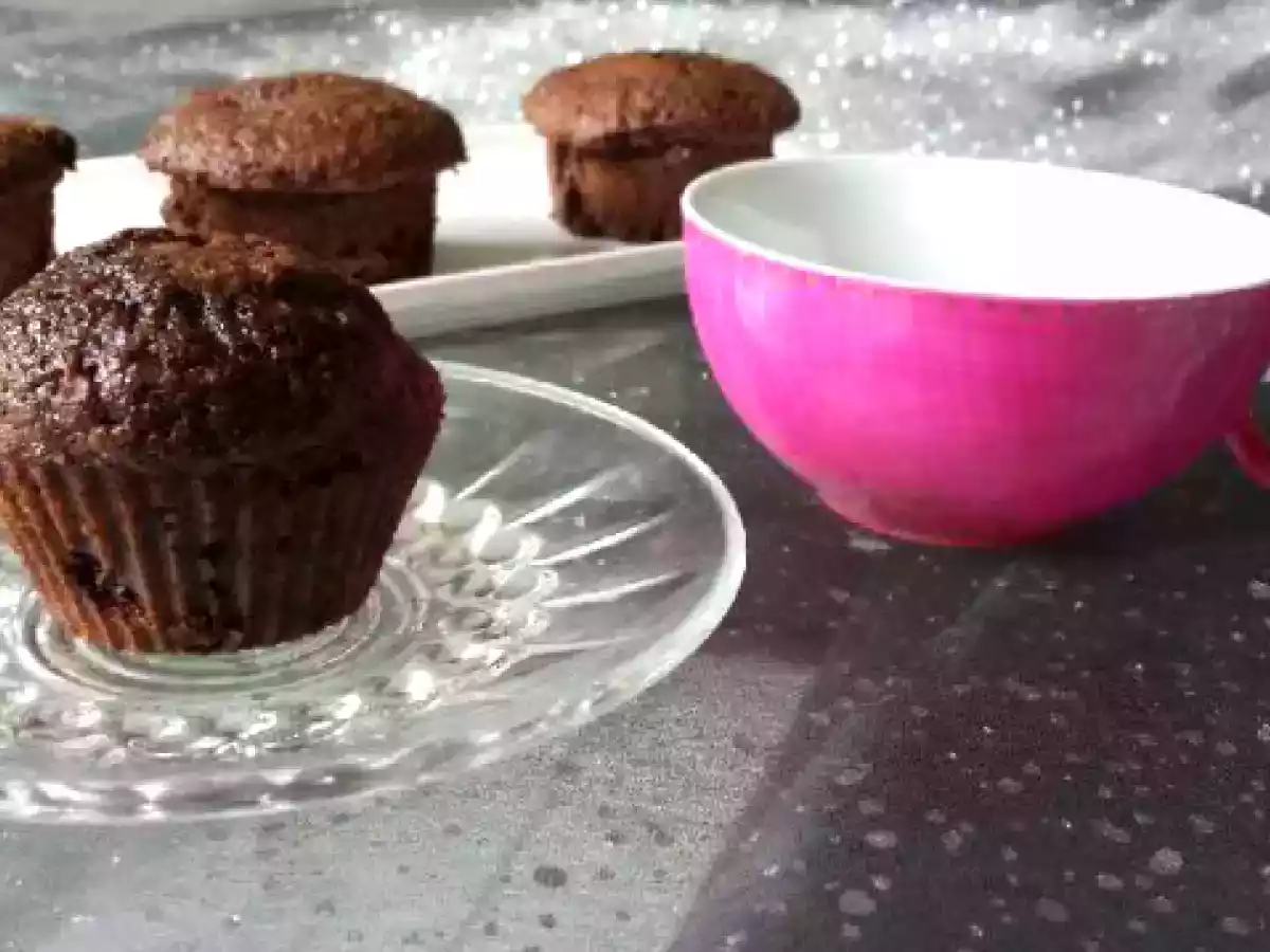 Muffins chocolat, coeur fondant chocolat blanc - photo 2
