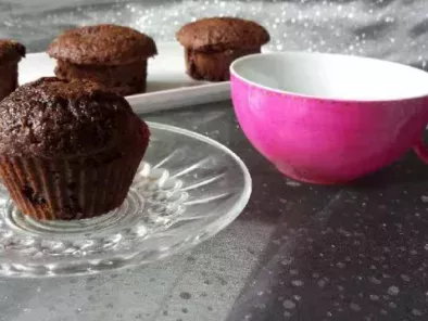 Muffins chocolat, coeur fondant chocolat blanc - photo 2