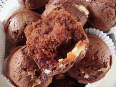 Muffins chocolat et coeur fondant de nogat - photo 2