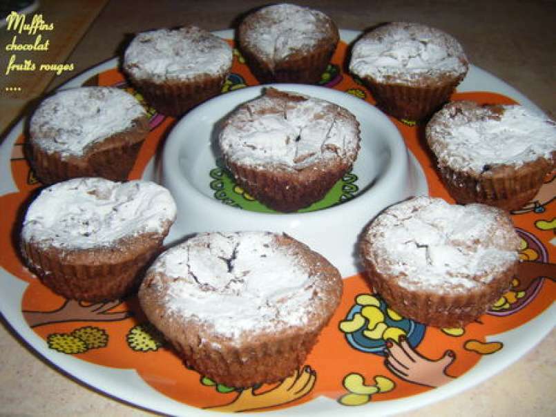Muffins chocolat fruits rouges de Cyril Lignac, photo 1