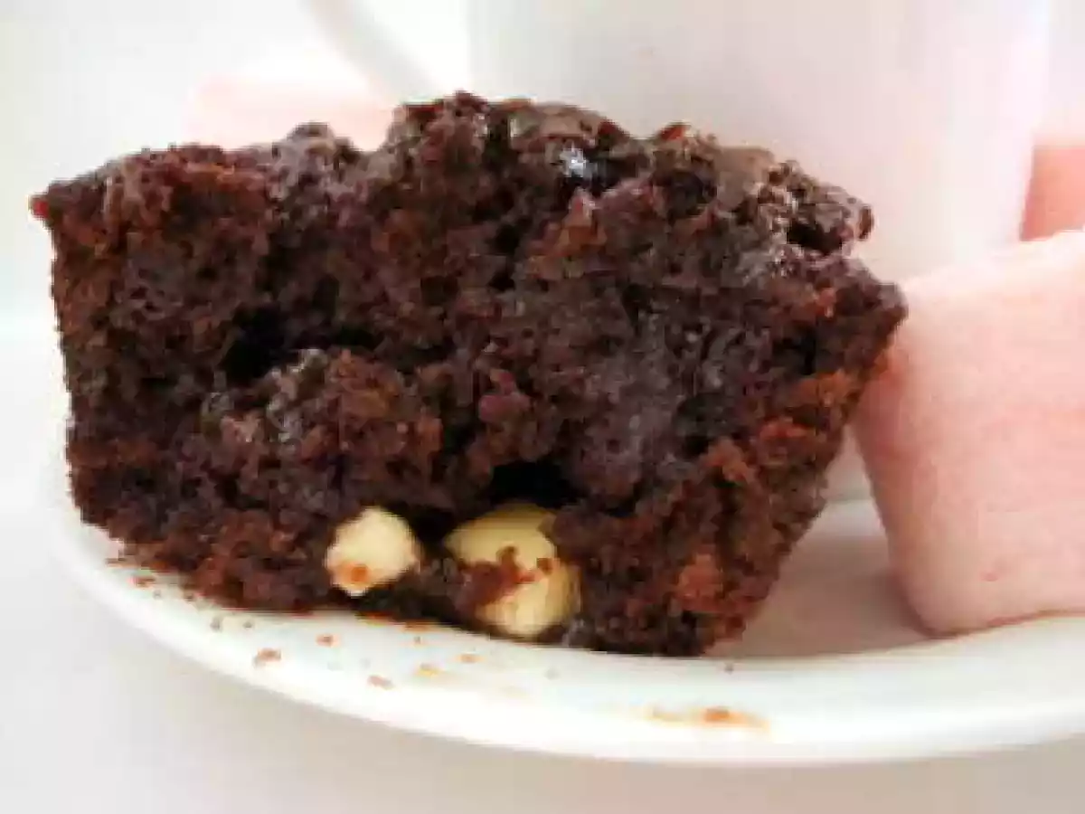 muffins chocolatés aux chamallows - photo 3