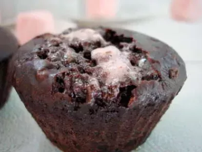 muffins chocolatés aux chamallows - photo 2