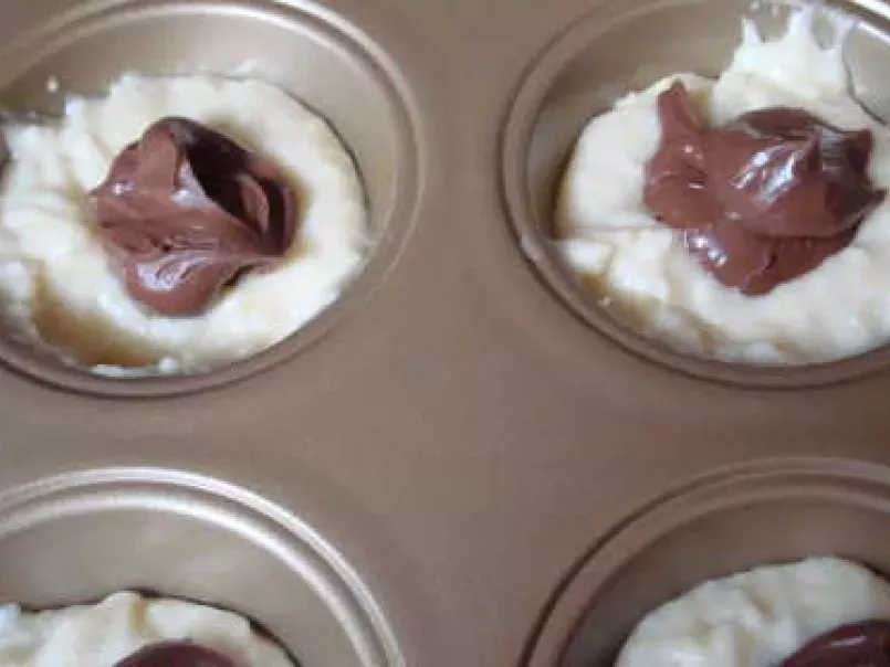 Muffins coco au coeur de nutella