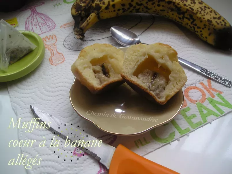 Muffins coeur à la banane allégés - photo 3