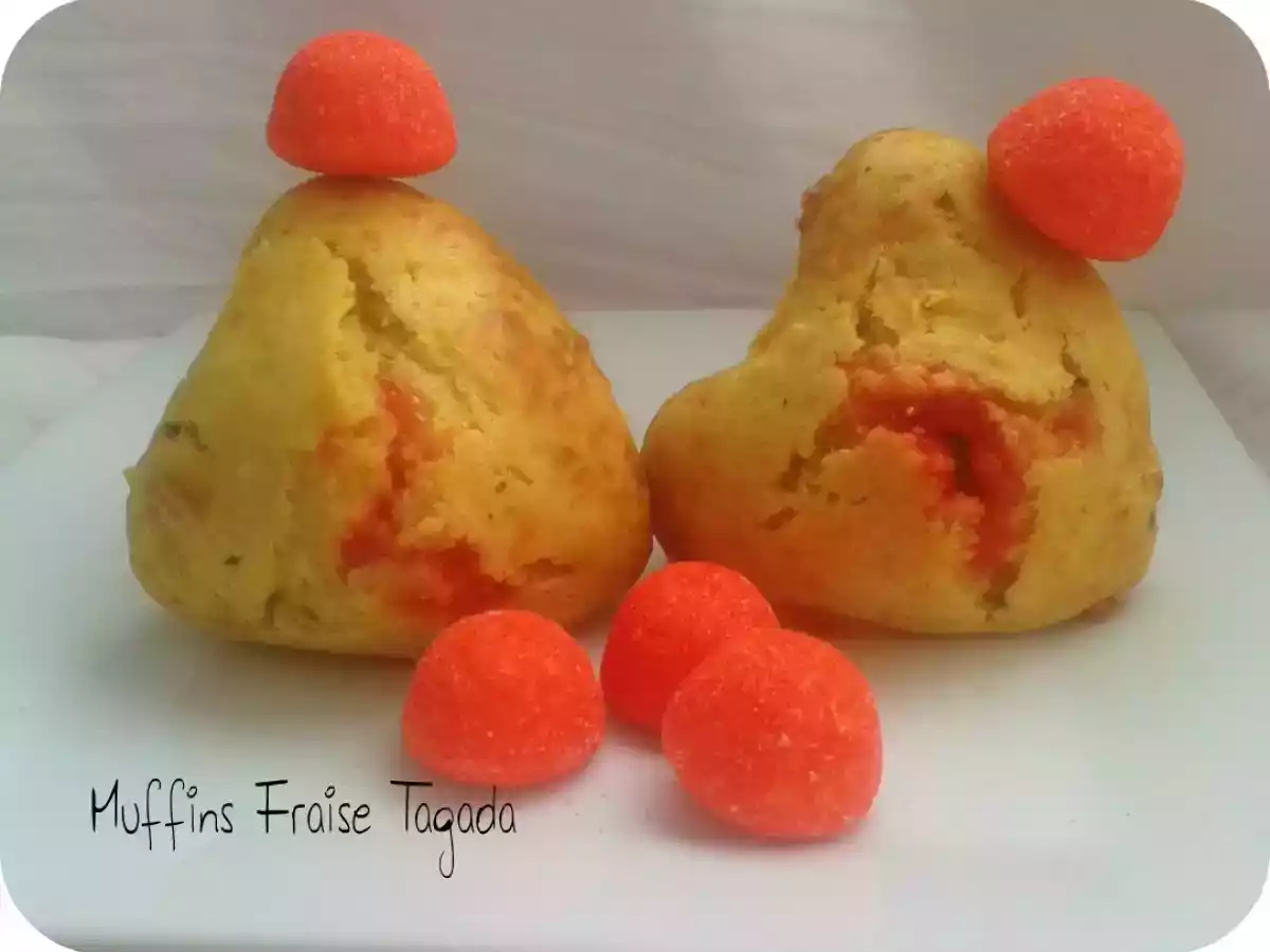 Muffins Coeur Fraise Tagada