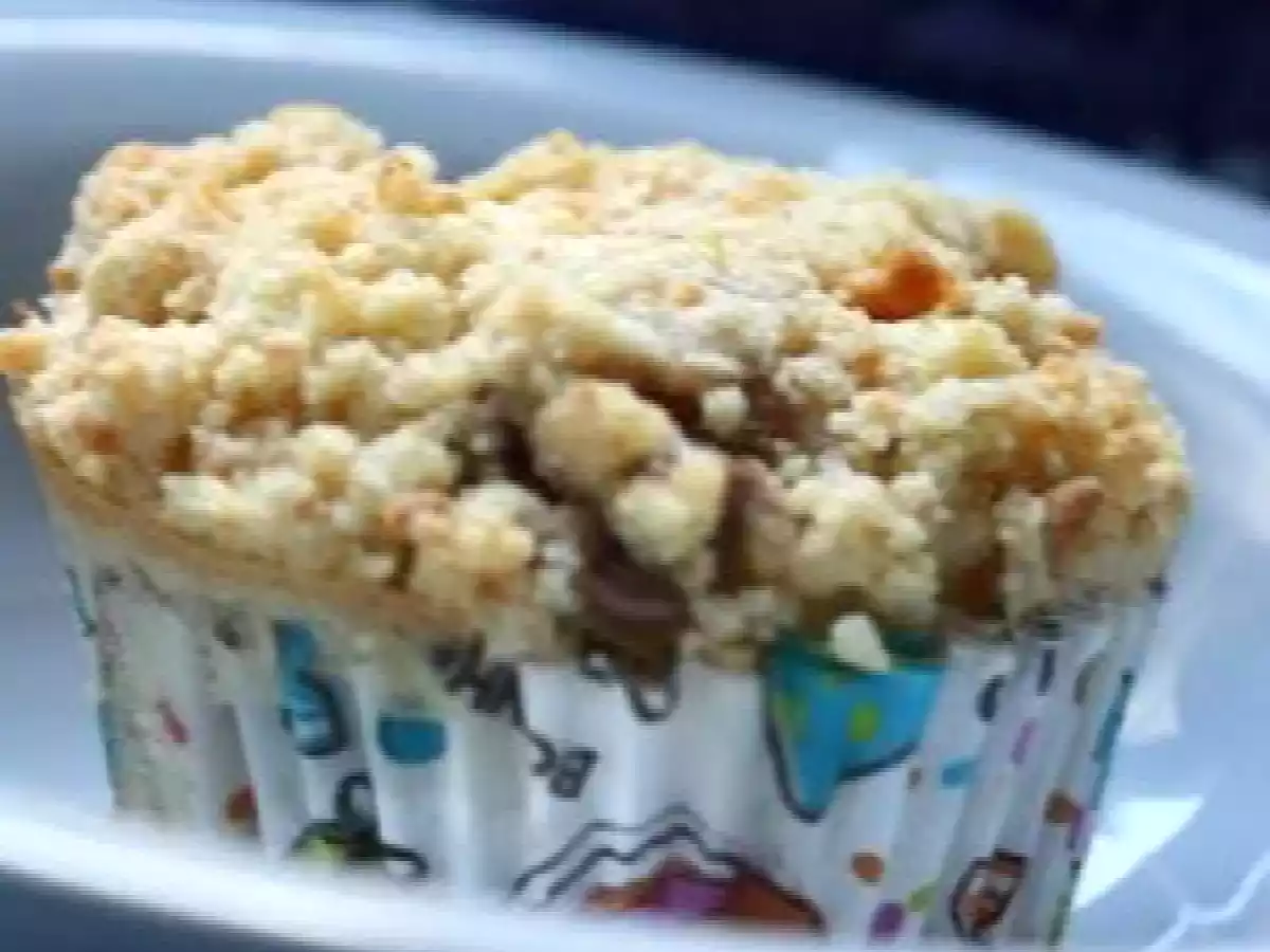 Muffins-crumble à la poire et au chocolat - photo 2