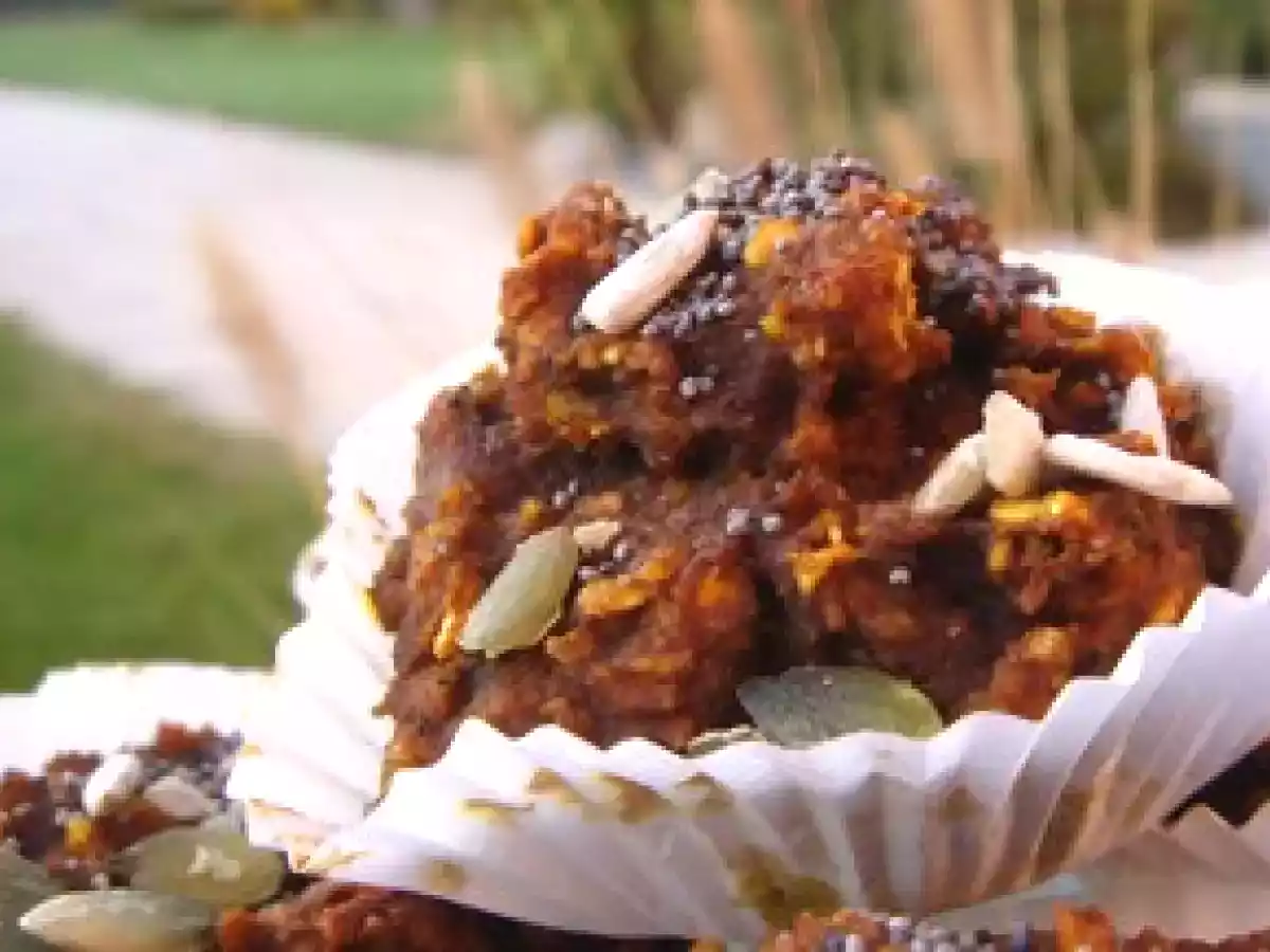 Muffins de courge à la farine de chataigne