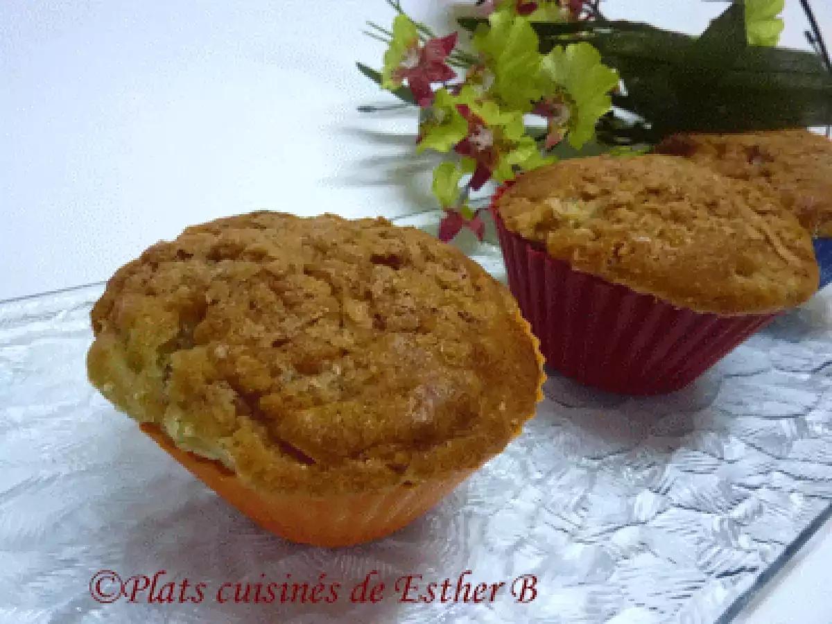 Muffins délicieux à la rhubarbe - photo 2