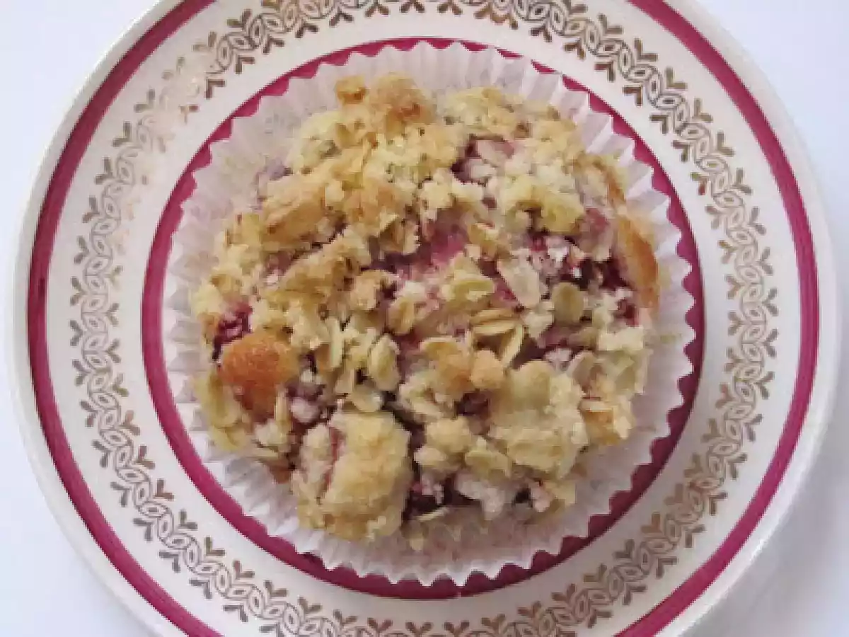 Muffins façon Crumble aux Framboises