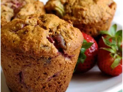 Muffins fraise et kiwi à la purée de dattes