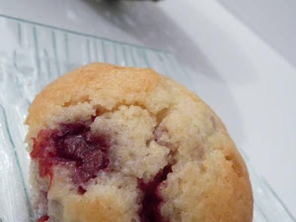 Muffins framboises, amandes et citron