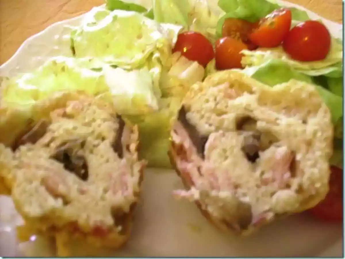 Muffins Jambon - champignons