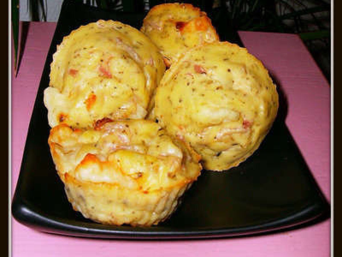 Muffins jambon, emmental, herbes de provence Recette Ptitchef