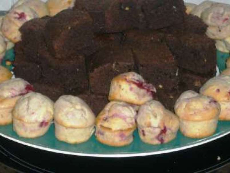 Muffins légers aux framboises et chocolat blanc