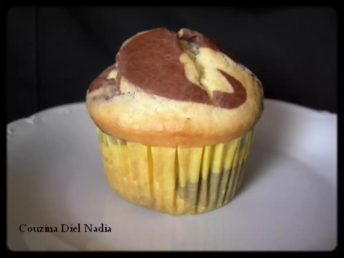 Muffins marbrés épicés au coeur fondant de caramel