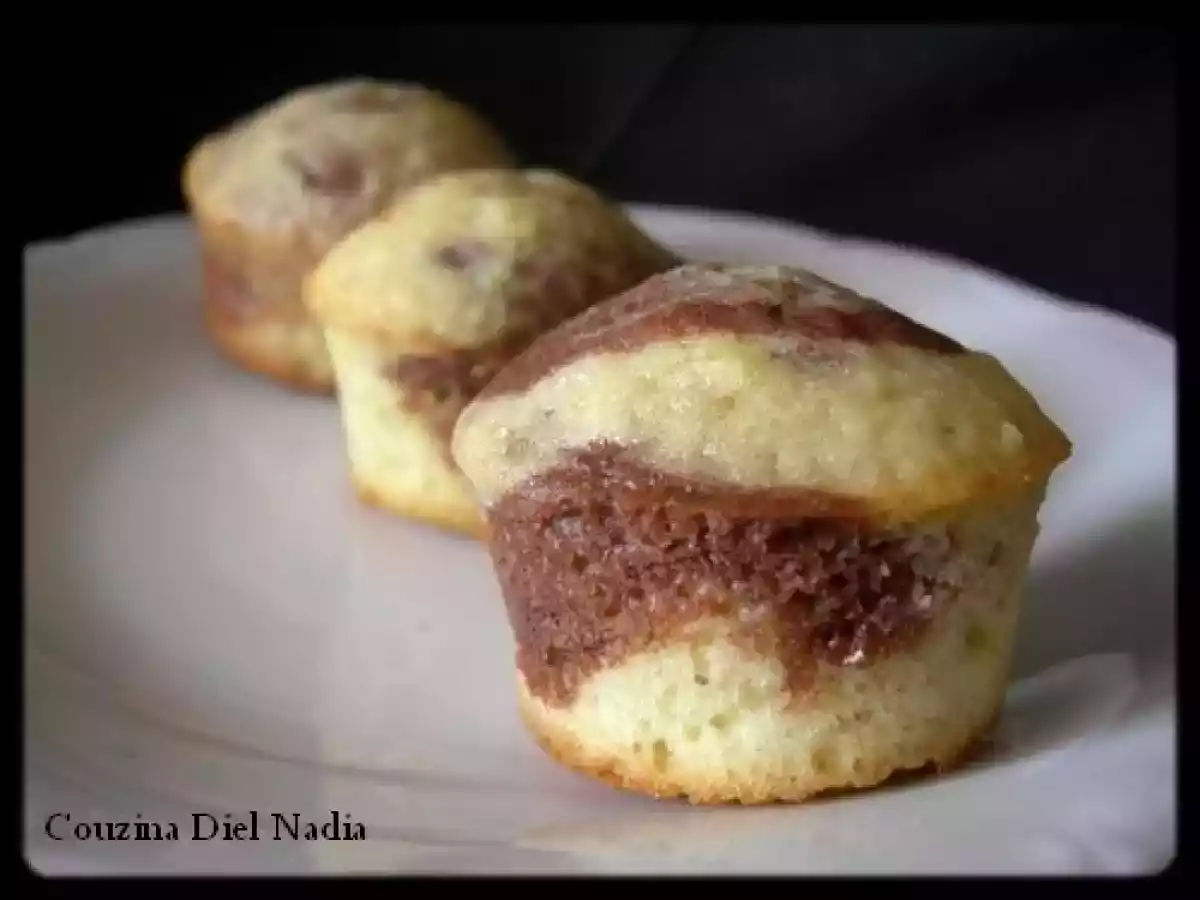 Muffins marbrés épicés au coeur fondant de caramel - photo 3