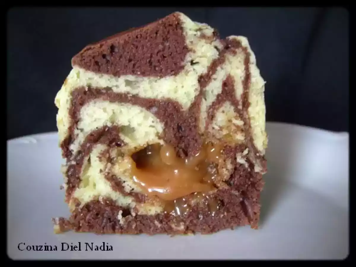 Muffins marbrés épicés au coeur fondant de caramel - photo 4