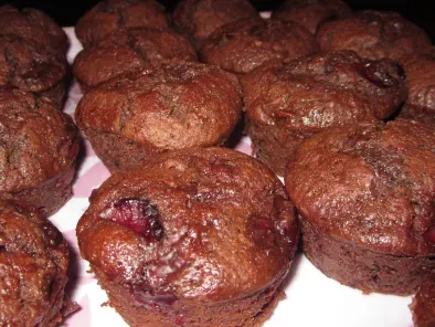 Muffins moelleux chocolat cerise