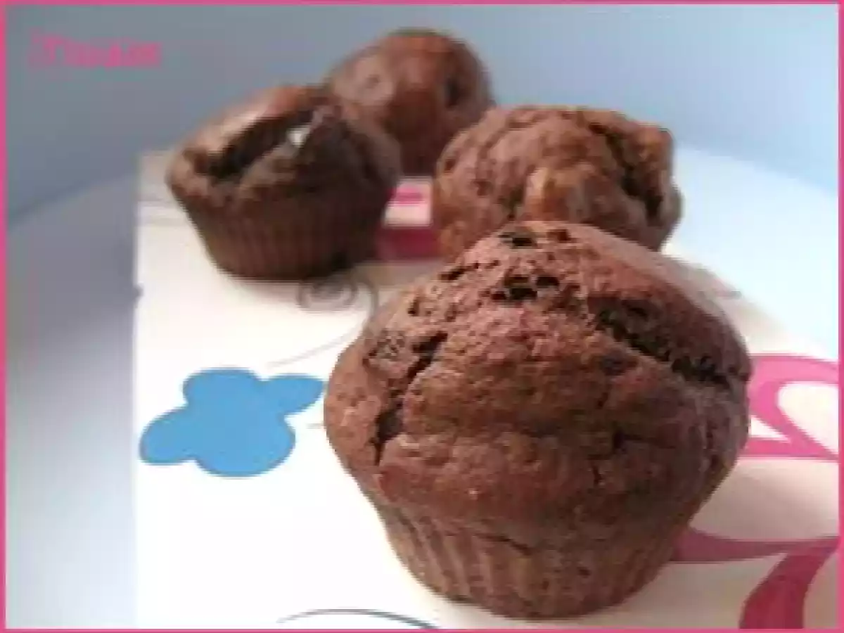 Muffins moelleux chocolat - noisette