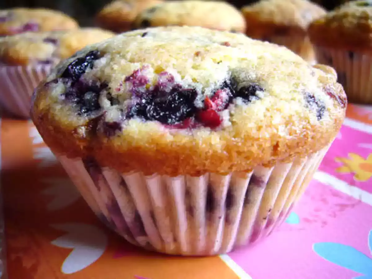 Muffins myrtille et framboise