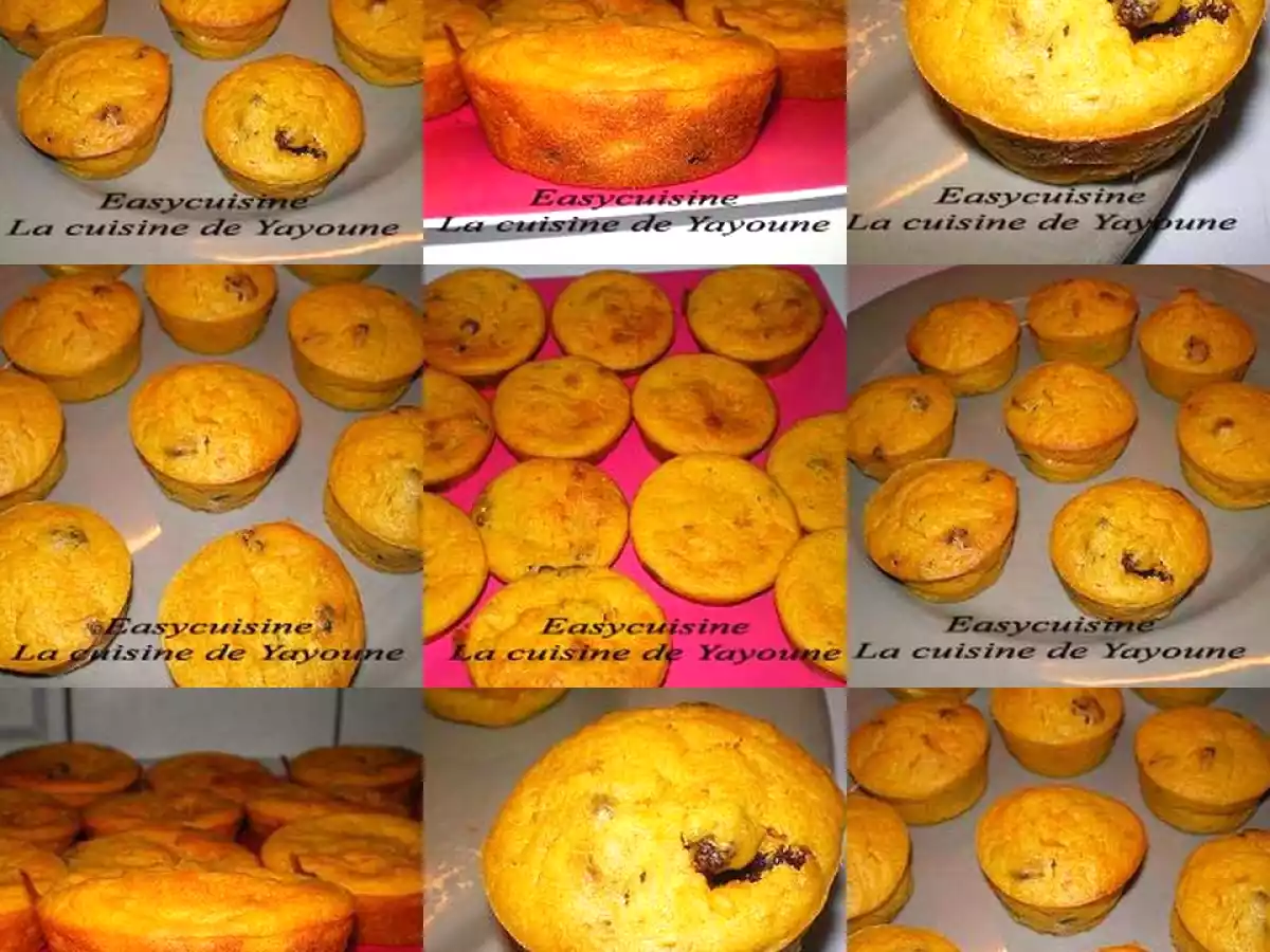 Muffins orangés à la citrouille et aux raisins