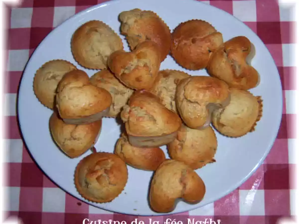 Muffins oranges confites, flocons d'avoine et raisins secs