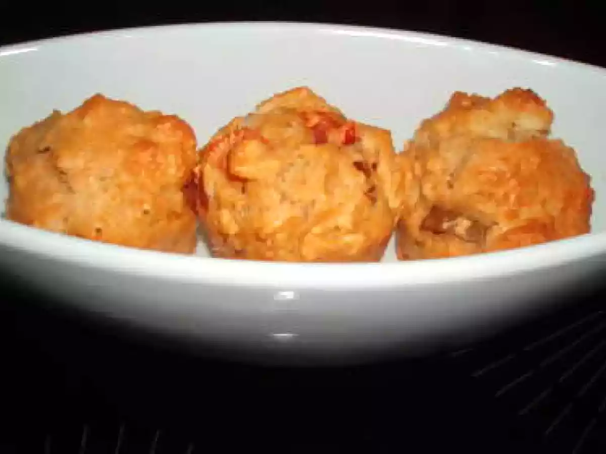 Muffins Piquants Olives Tomates et antipastis - photo 2