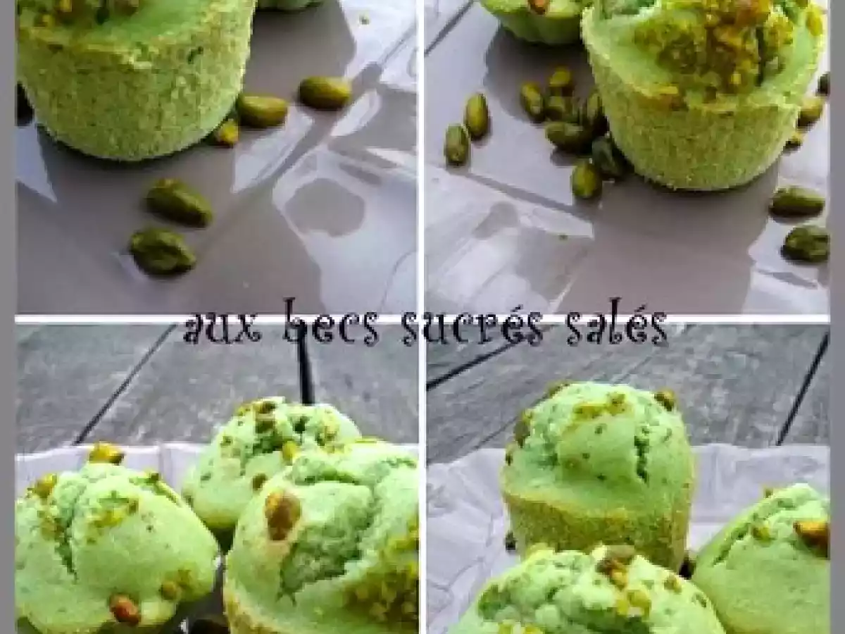 Muffins pistache coeur fondant chocolat - photo 2