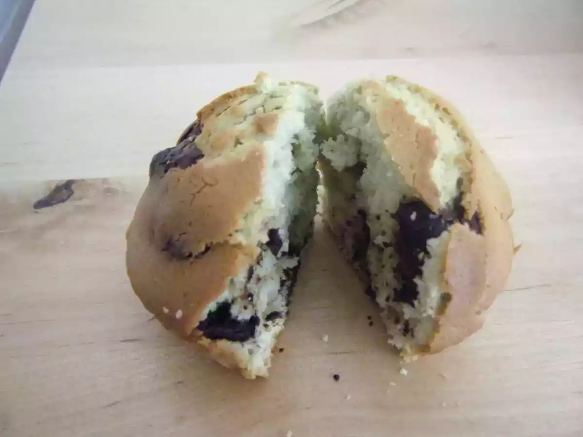 Muffins pistache et pépites de chocolat