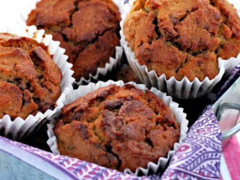 Muffins poire & chocolat (sans gluten)