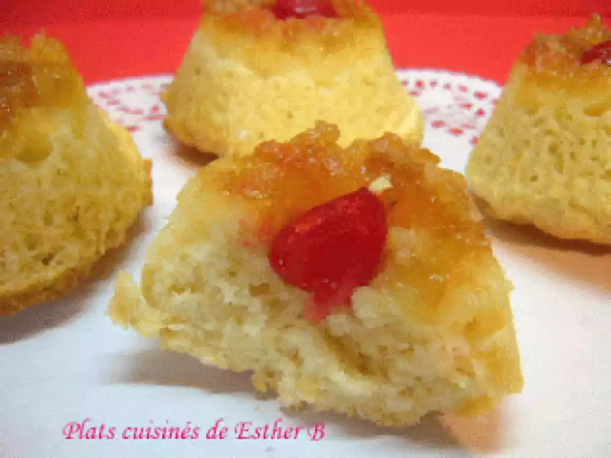 Muffins renversés aux ananas