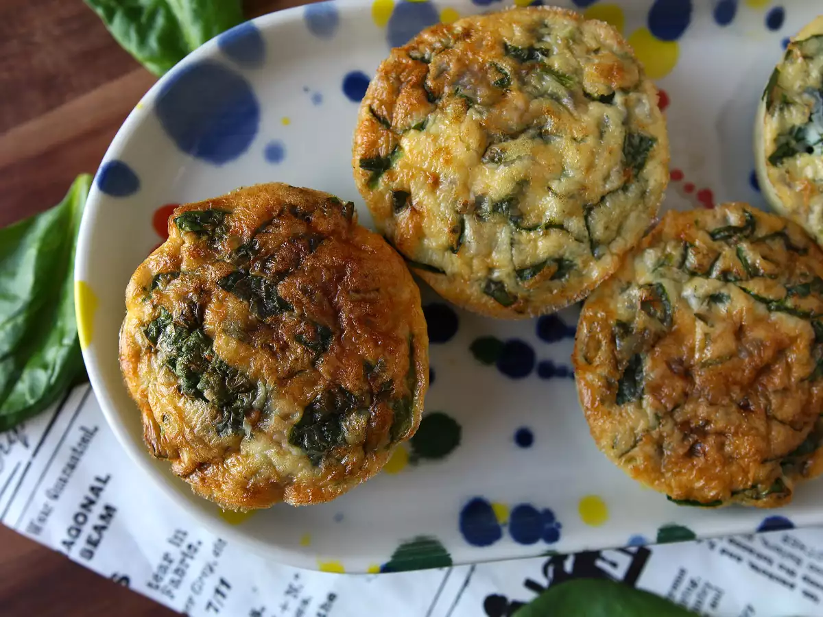 Muffins salés au cottage cheese au Air Fryer