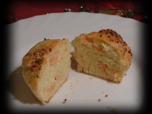 Muffins Sales Au Saumon Fume Et Fromage De Chevre Recette