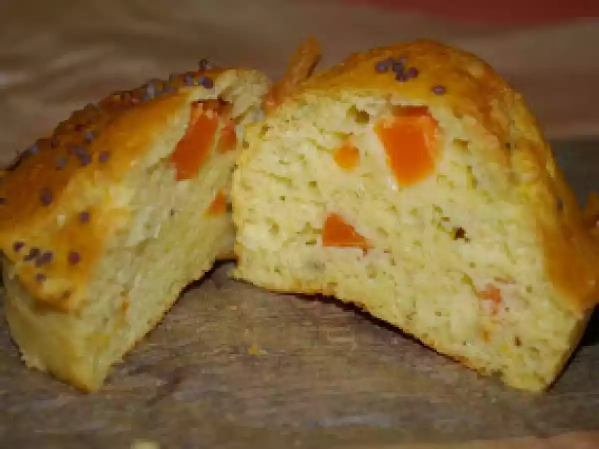 Muffins salés carotte, noisette, farine de quinoa