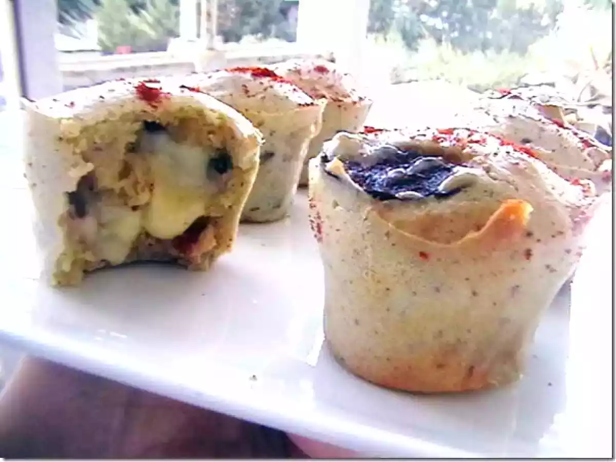 Muffins salez aux fromage fondant