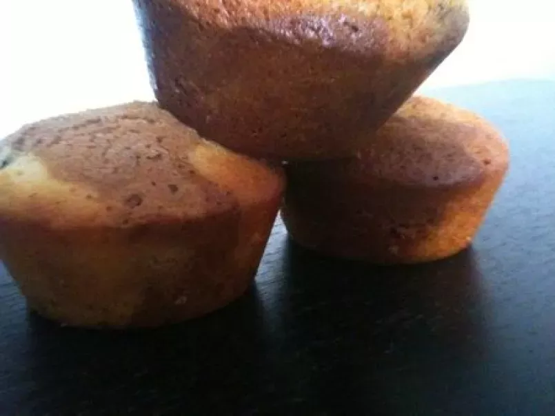 Muffins TriColore : chocolat blanc, chocolat au lait et Nutella, photo 1