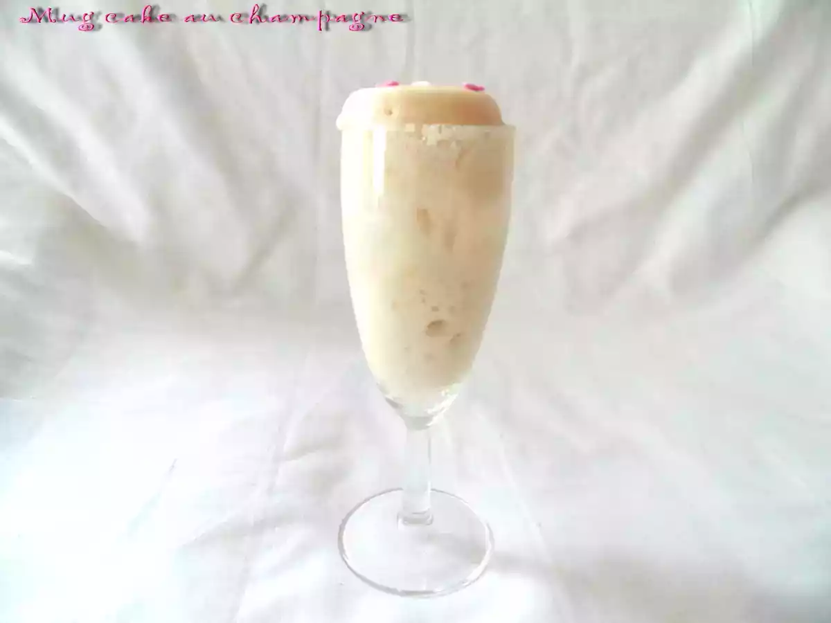 Mug cake au champagne
