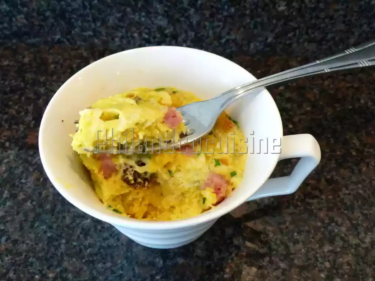 Mug quiche jambon fromage - photo 2