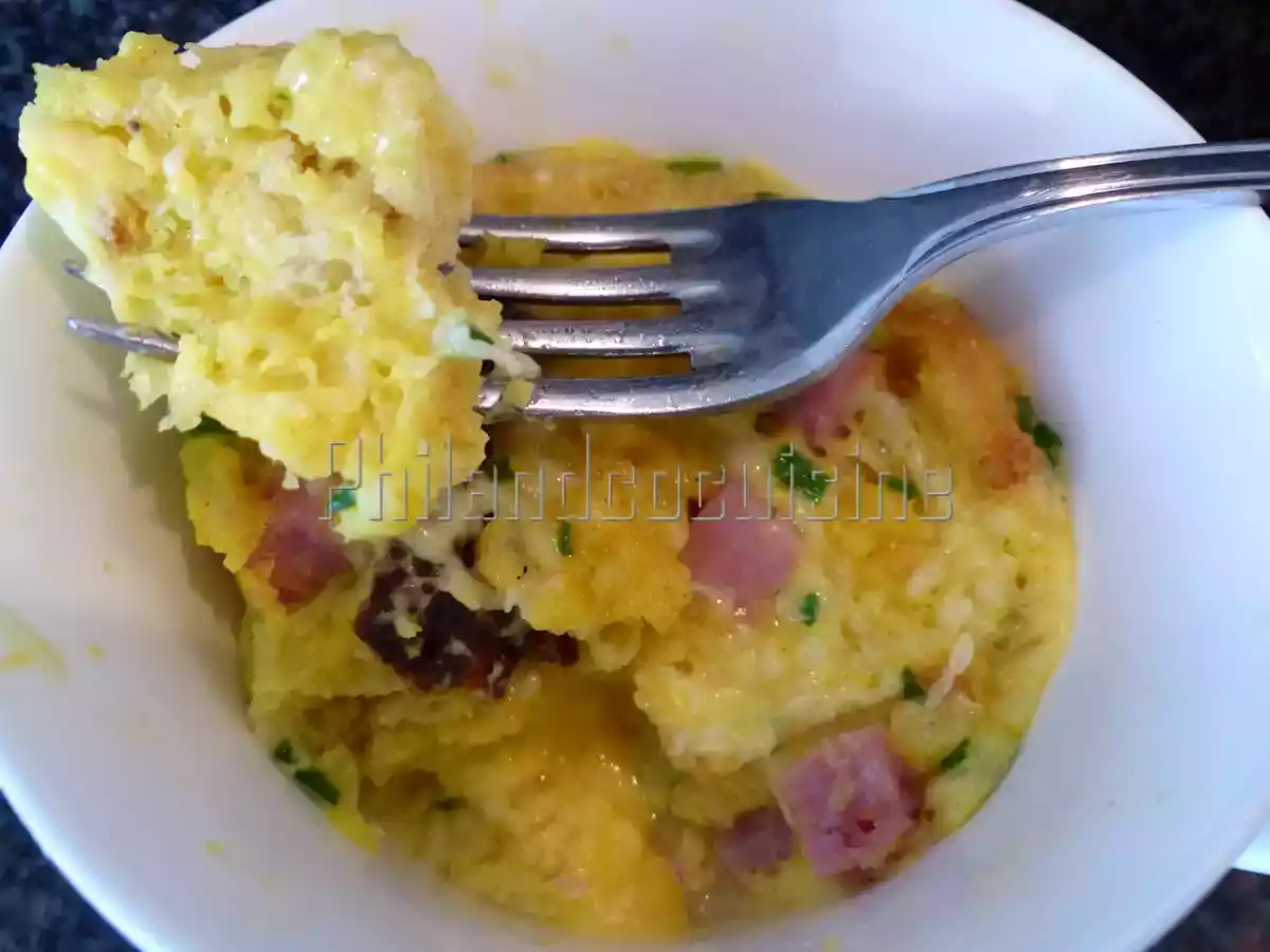 Mug quiche jambon fromage - photo 3