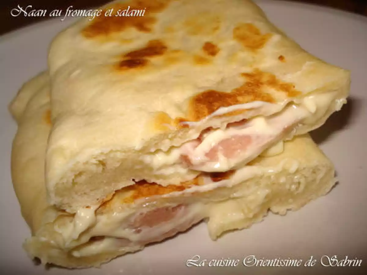Naans au fromage et salami + un prix pour moi et surement pour toi aussi )))