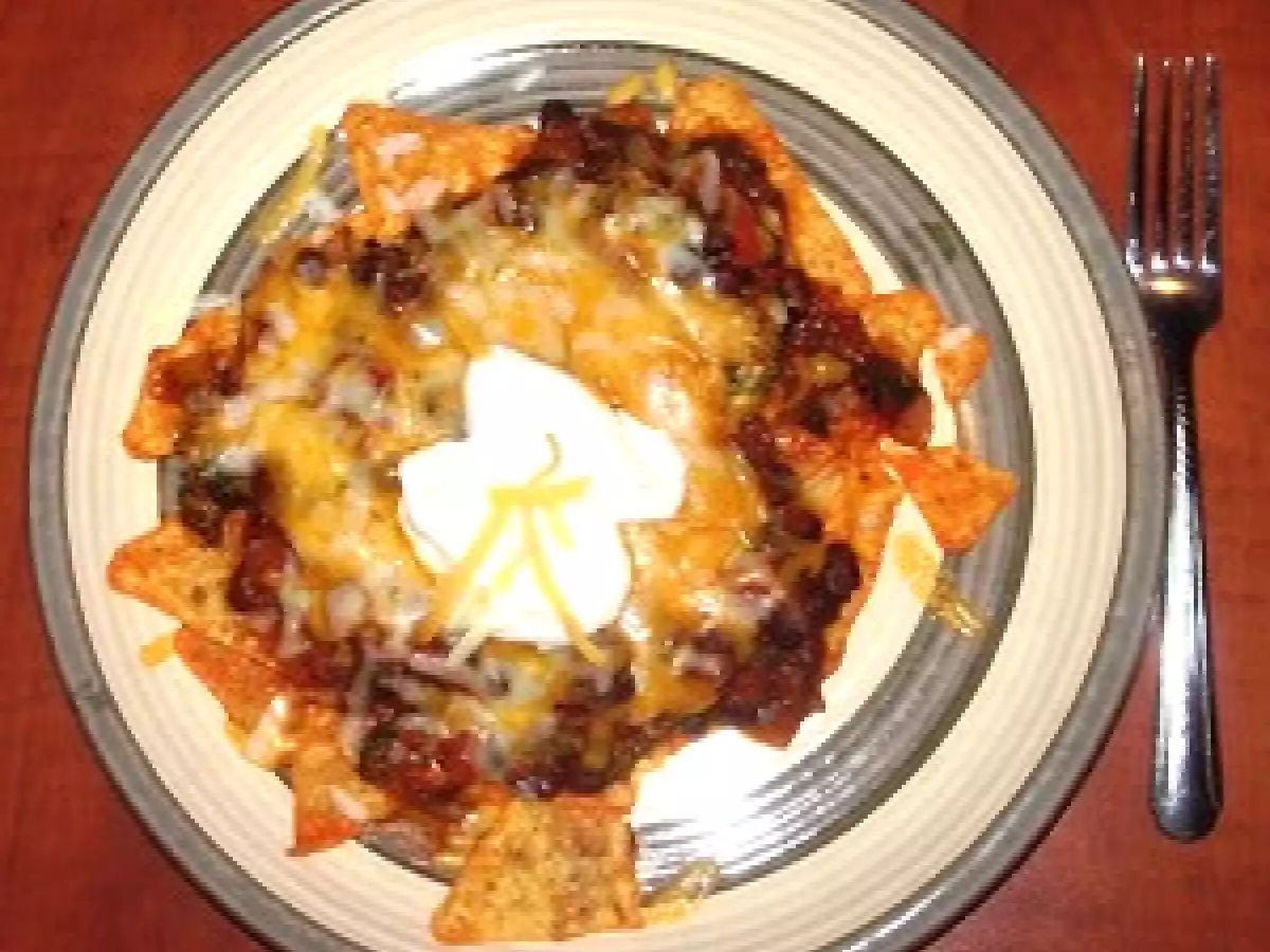 Nachos aux haricots noirs