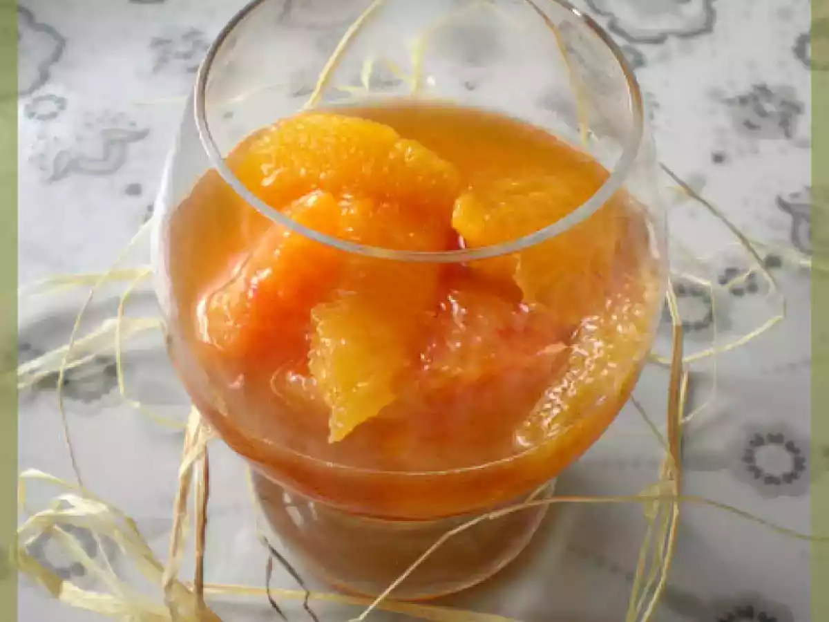 NAGE d'ORANGES SANGUINES et SIROP de FLEUR d'ORANGER