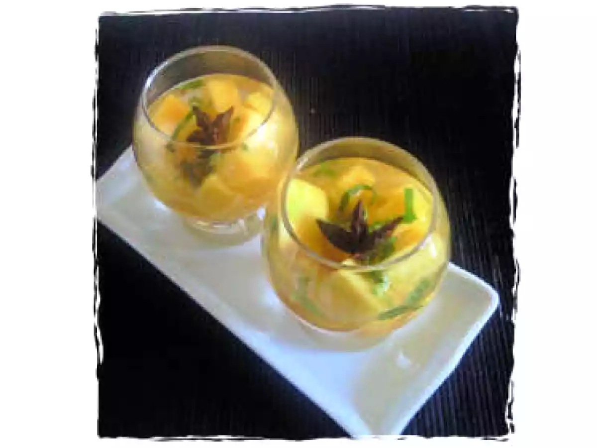 Nage de mangue à la verveine