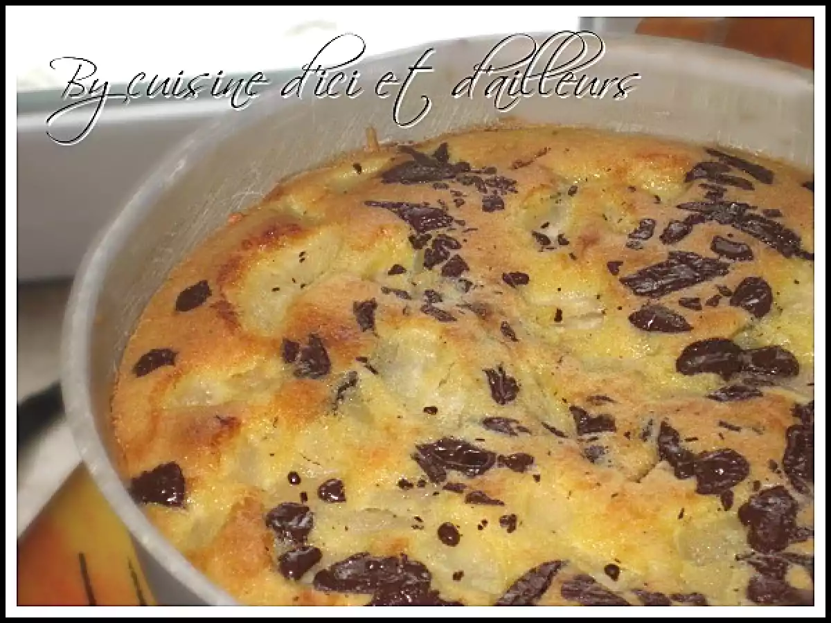 Namandier (gâteau aux amandes) poires & chocolat - photo 2