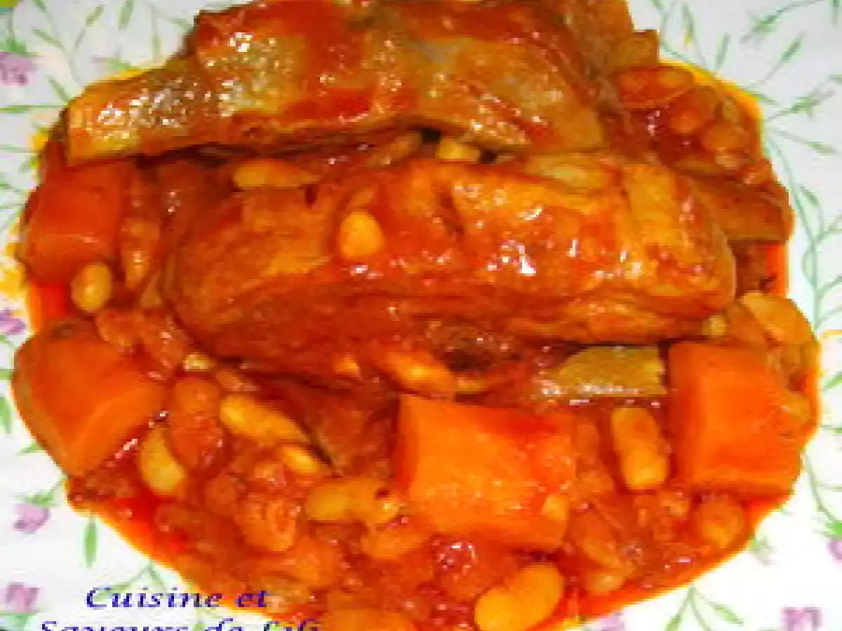 Navarin d'agneau aux haricots blancs